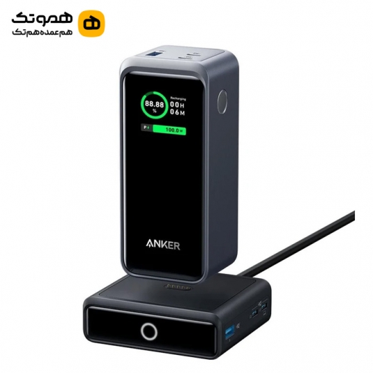 پاوربانک 100 وات انکر A1336 خاکستری 1