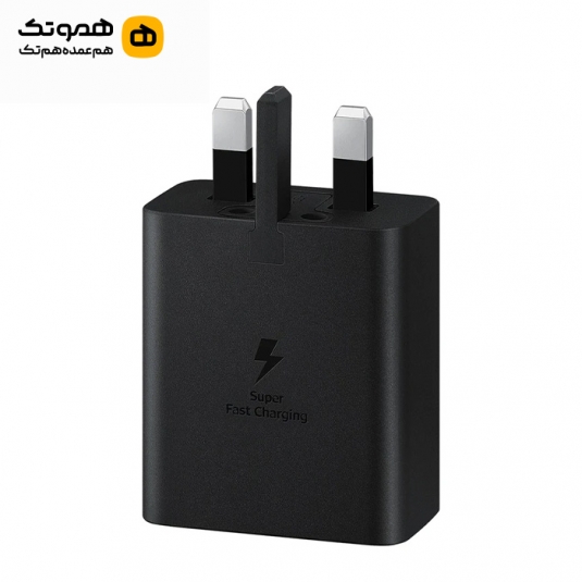 شارژر دیواری سامسونگ توان 45 وات 3 پین مشکی 1