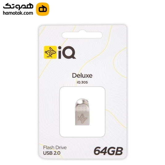 فلش مموری آی کیو مدل Deluxe iQ305 ظرفیت 64 گیگابایت