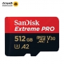 کارت حافظه SDSQXCU سن دیسک مدل Extreme Pro 4k استاندارد UHS-I سرعت 200MBps ظرفیت 512 گیگابایت 4