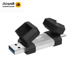 فلش مموری OTG سیلیکون پاور C51 ظرفیت 64 گیگابایت مشکی 1