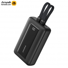 پاوربانک انکر مدل A1681 ظرفیت 20000 میلی آمپر ساعت به همراه کابل لایتنیگ و کابل USB Type-C